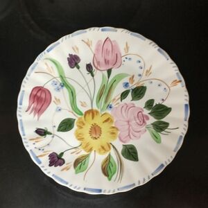 Vintage Blue Ridge Potteries "Grandmother's Garden"  9.5" Dinner Plate  *Repair*